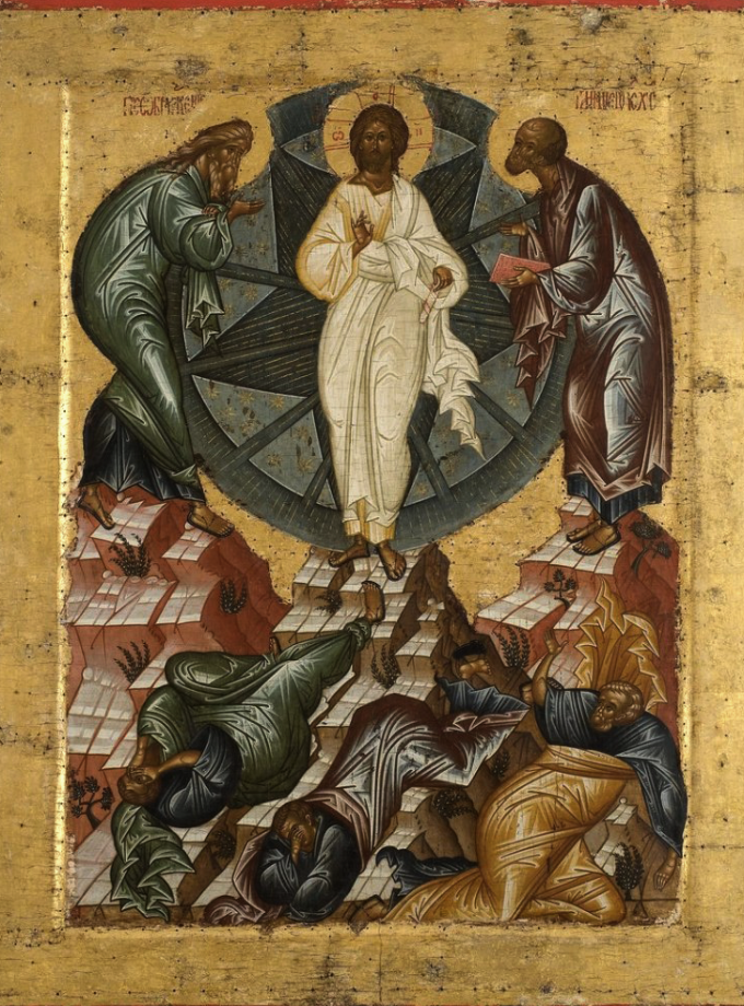 Boceto icono Transfiguración. 30x40cm